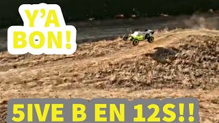 LOSI 5ive B en 12S pignon 14 1er test  (28/07/24)