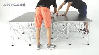 How fast assemble a foldable Riser Stage for events ?