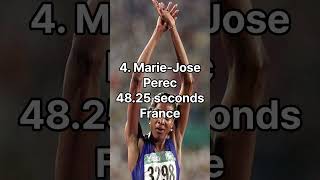 Top 10 Women's 400 Meters Records in the World