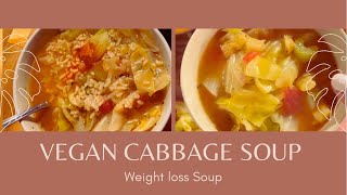 Vegan Cabbage Soup— Weightloss Soup