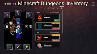 My Inventory in Minecraft Dungeons!