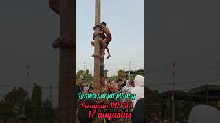 lomba panjat pinang seru.