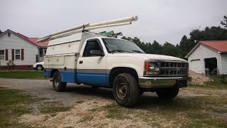 1998 Chevrolet Cheyenne 2500 service truck cold start