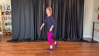 Sabra MacGillivray teaches a new Reel step dancing step - "Sabra's Birthday Step".