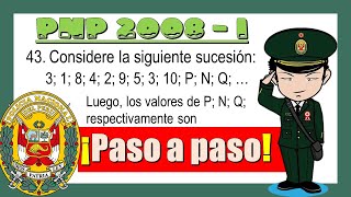 PREGUNTA 43 - EXAMEN DE ADMISIÓN SUB - OFICIALES 2008-I