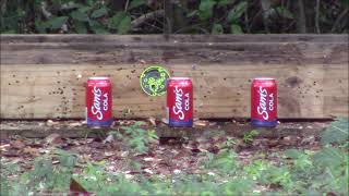 Gamo Magnum GR Air Rifle vs Soda Cans at 30 Yards