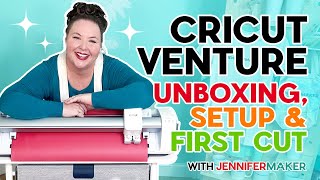 Cricut Venture: Unboxing, Setup, & First Cut | Cricut for Beginners