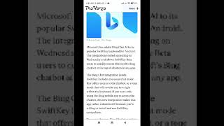 Microsoft brings its Bing chatbot to your fingertips with Sw
