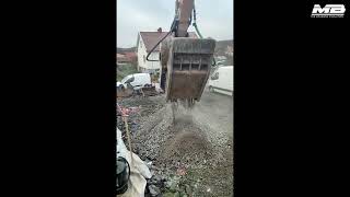 New houses construction with the BF70.2 crusher bucket