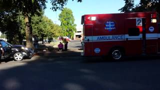 2 vehicle accident downtown salem one into tree