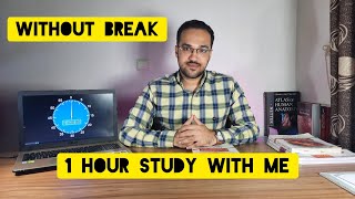 یک ساعت مطالعه با من / مطالعه با دانشجوی پزشکی /study with me 1 hour without breaks /medical student