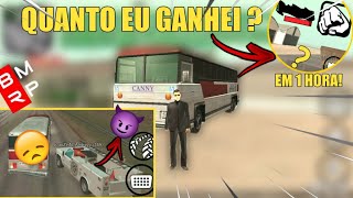 TRABALHEI POR 1 HORA NO EMPREGO DE MOTORISTA DE ÔNIBUS! GANHEI MUITO - GTA Samp (BMRP)