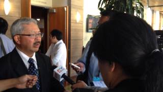 SF Mayor Ed Lee discusses Regroup and Early Earthquake Warnings