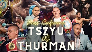 Tim Tszyu and Keith Thurman Speak at Press Conference Ahead of 3/30 Fight