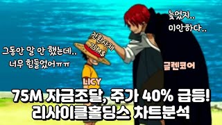 75M 자금조달, 주가 40% 급등! 리사이클홀딩스(LICY) 주가, 차트분석