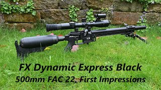 FX Dynamic Express Black, 500mm FAC 22, FIRST IMPRESSIONS