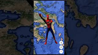 I Found Spider-man 🕷️ On Google Earth 🌎 & Google Maps! #shorts #shortsvideo