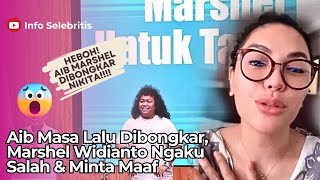 Aib Masa Lalu Dibongkar, Marshel Widianto Ngaku Salah & Minta Maaf