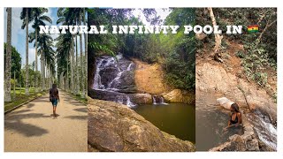 Ghana vlog: Discovering a Natural Hidden Infinity Pool in ABURI, Ghana | Adom waterfalls