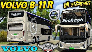 Release VOLVO B-11R Premium Bus Mod || Jb5 SDD SELL Bus Mod Download || Shohag Volvo bus Mod Bussid