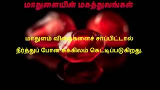 மாதுளை மகத்துவங்கள் Benefits of pomegranate in Tamil