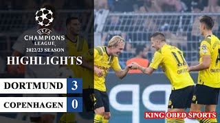 2022/23 UEFA Champions League: Matchweek 1: BVB Dortmund vs FC Copenhagen