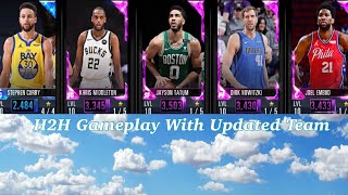 NBA 2K Mobile Season H2H Gameplay With Updated Team.