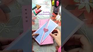 How to make a beautiful greeting card😍✨ #shorts #diy #love #craft @newlyartandcraft