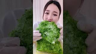 #iceeating #asmr #onlybites || only her green matcha ice eating asmr || only bites || compilation