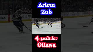 Артем Зуб забивает 4 гол за Оттаву / Artem Zub 4 goals for Ottawa / NHL / #shorts