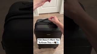 TSA Doesn’t Want You To Know This 👀🧳✈️ #tsa #airport #luggage