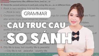 CẤU TRÚC CÂU SO SÁNH - LIKE, DIFFERENT FROM, (NOT) AS … AS | Miss Lan