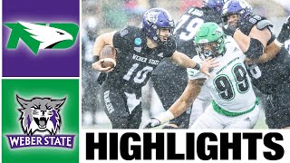 North Dakota vs Weber State Highlights | College Football Week 13 |  NCAA FCS Championship 2022