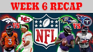 NFL 2023 Week 6 Recap