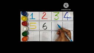 1 to 10 Number counting with colour # shorts