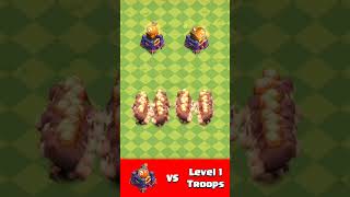 Poison Tower vs Level 1 Troops (Part 1) | Clash of Clans #coc #cocshorts