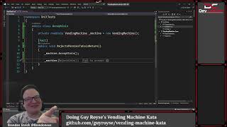 Trying the Vending Machine Kata - Ep 263