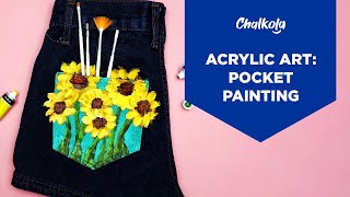 Tutorial: Paint Your Jeans' Pocket Using Acrylics