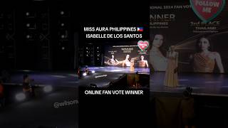 Isabelle De Los Santos wins Fan Vote at the Miss Aura International 2024