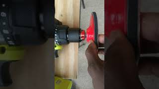 How to attach a hook and loop sanding disc to your Hammer drill