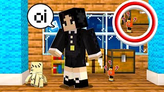 LOBINHO ENCOLHEU PARA TROLLAR a  WANDINHA  NO MINECRAFT!! ‹ LOBINHO ›