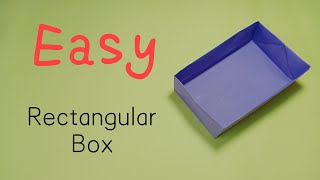 How to make paper box|| Origami paper box | rectangular box #origami