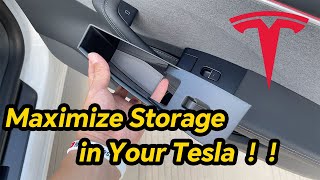 Tesla Model 3 Highland Interior Door Handle Storage Box