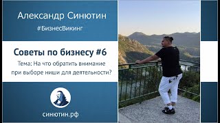 На что обратить внимание при выборе ниши для деятельности. Советы по бизнесу # 6 - 1.