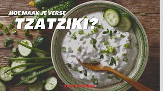 Hoe maak je verse Tzatziki? (Griekse keuken)