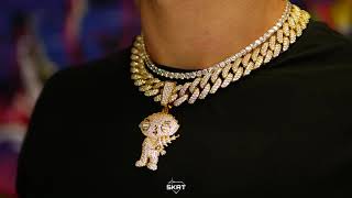 Iced Out Yellow Gold Stewie Griffin Diamond Pendant - Family Guy - SKRT®