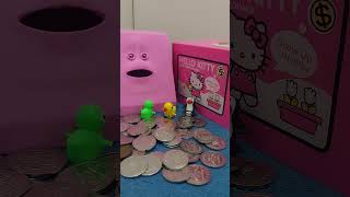 Hungry Pink Face eats coins #shorts