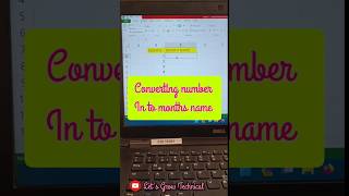 converting number into month name 🥰 #trending #computer #education #computertricks