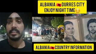 Albania ( Durres 🇦🇱) Night time Enjoy 😊 Durres center . Albania people.  🤗🇦🇱