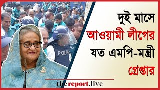 গত দু‍‍ই মাসে আওয়ামী লীগের যত এমপি-মন্ত্রী গ্রেপ্তার | TheReport.Live